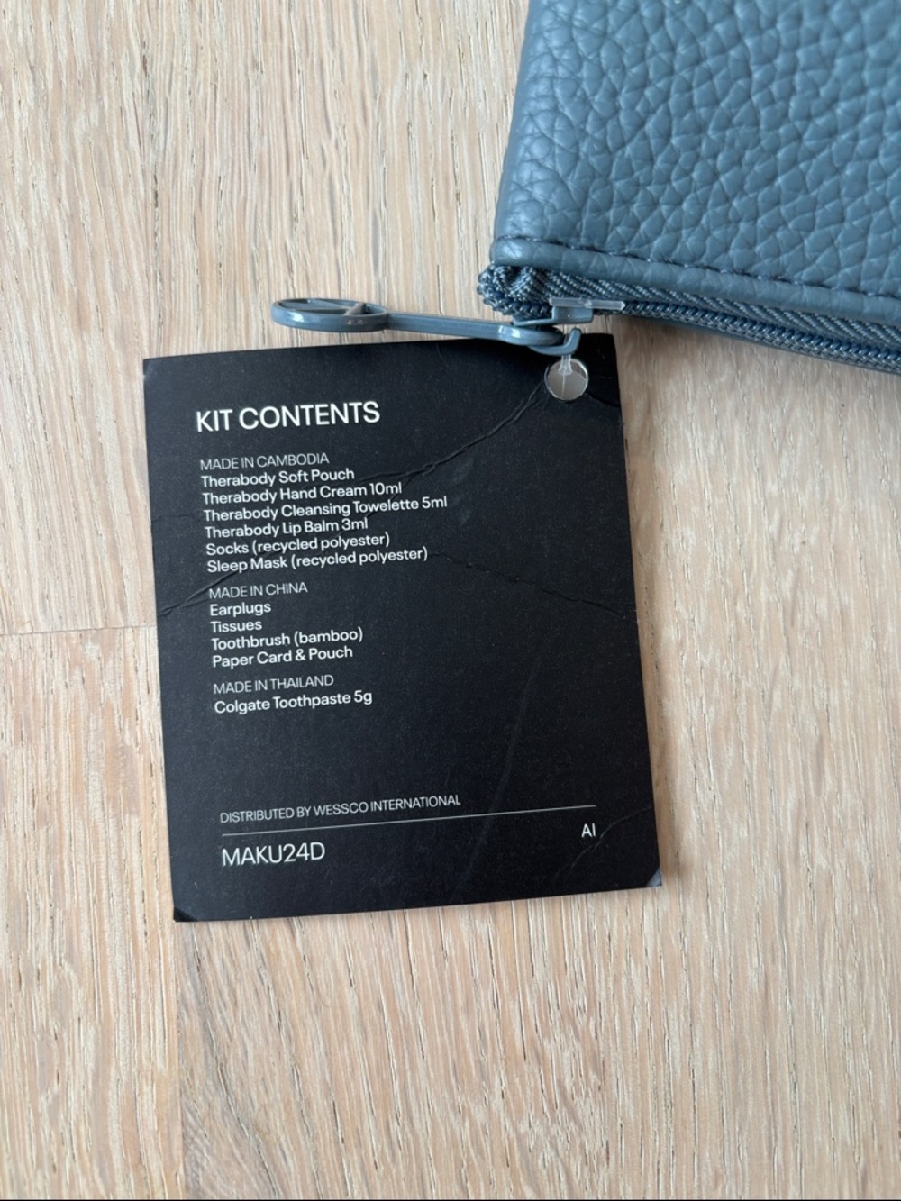 United Airlines Therabody Amenity Kit | Wellness Travel Set - Gray | Unisex - Picture 3 of 5